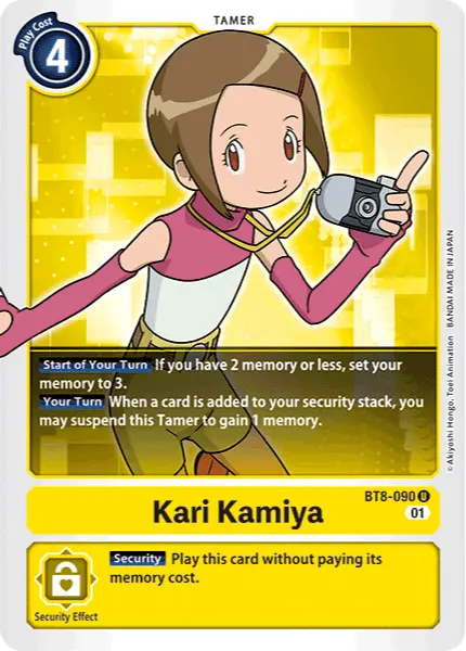 Digimon TCG Card 'BT8-090' 'Kari Kamiya'