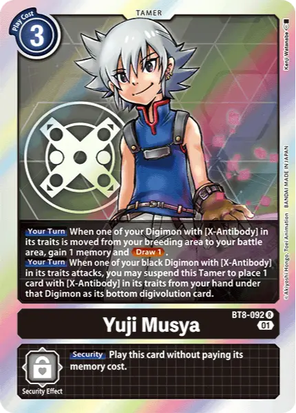 Digimon TCG Card BT8-092 Yuji Musya