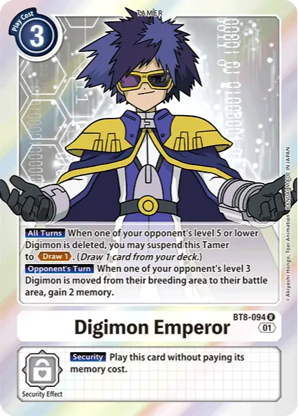 Digimon TCG Card BT8-094 Digimon Emperor