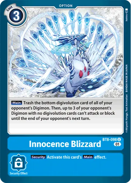 Digimon TCG Card BT8-098 Innocence Blizzard
