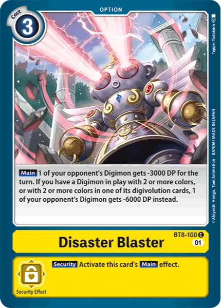 Digimon TCG Card BT8-100 Disaster Blaster