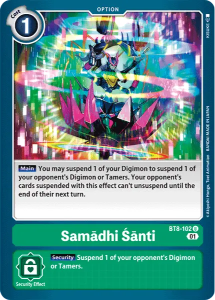 Digimon TCG Card 'BT8-102' 'Samādhi Śānti'