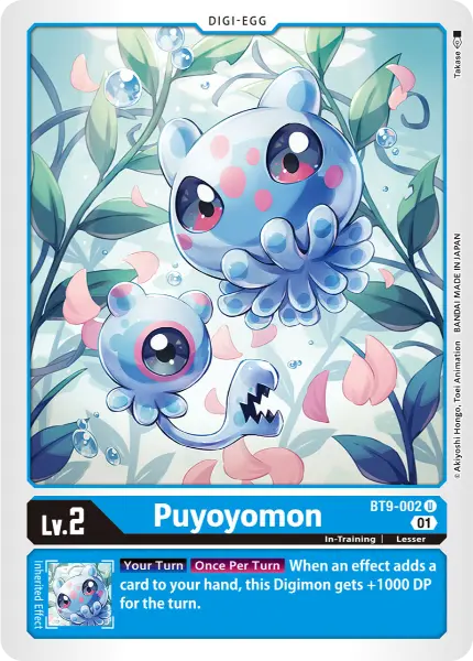 Digimon TCG Card BT9-002 Puyoyomon