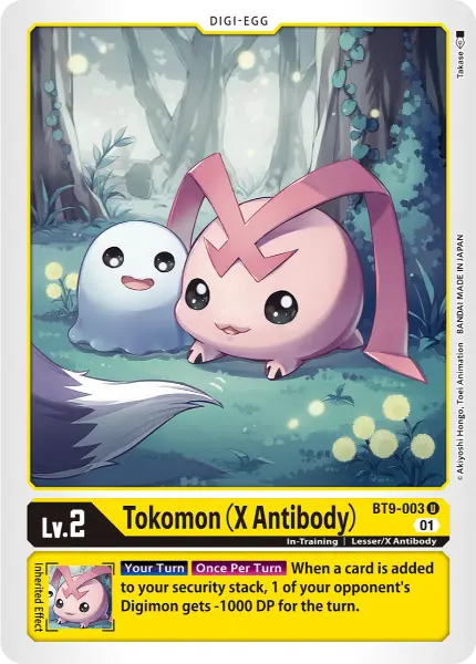 Digimon TCG Card BT9-003 Tokomon (X Antibody)