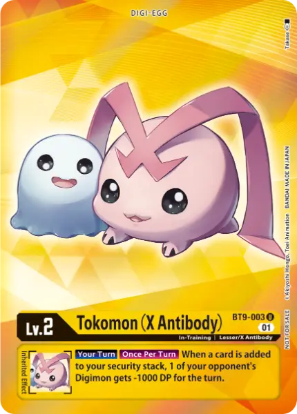 Digimon TCG Card 'BT9-003_P1' 'Tokomon (X Antibody)'