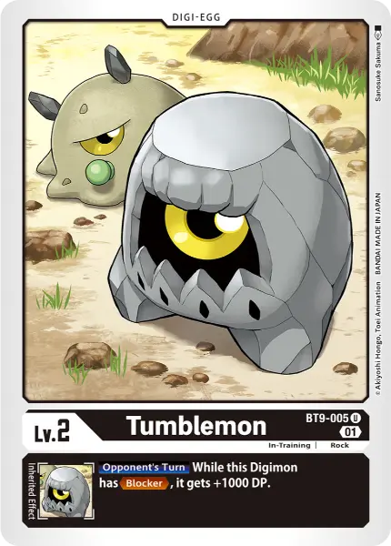 Digimon TCG Card BT9-005 Tumblemon