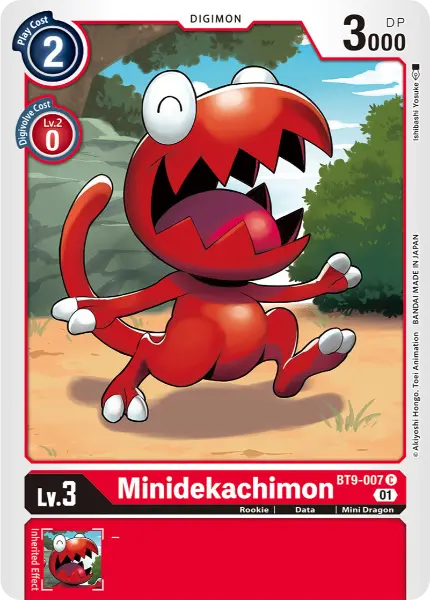 Digimon TCG Card 'BT9-007' 'Minidekachimon'