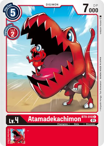 Digimon TCG Card BT9-010 Atamadekachimon