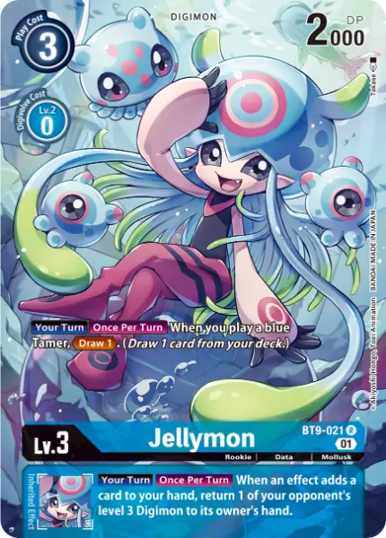 Digimon TCG Card BT9-021_P1 Jellymon