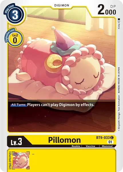 Digimon TCG Card BT9-033 Pillomon