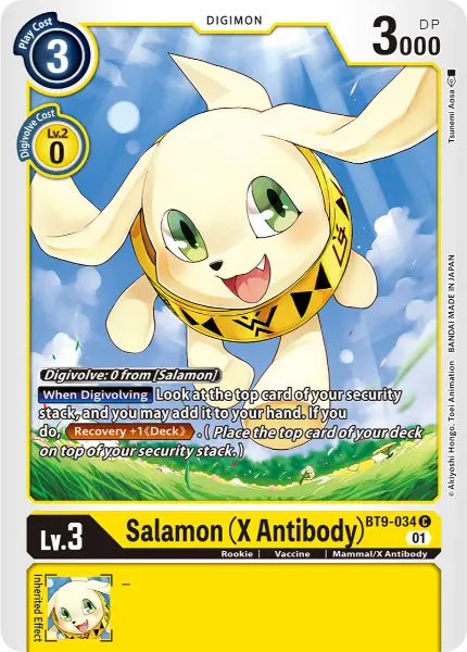 Digimon TCG Card BT9-034 Salamon (X Antibody)