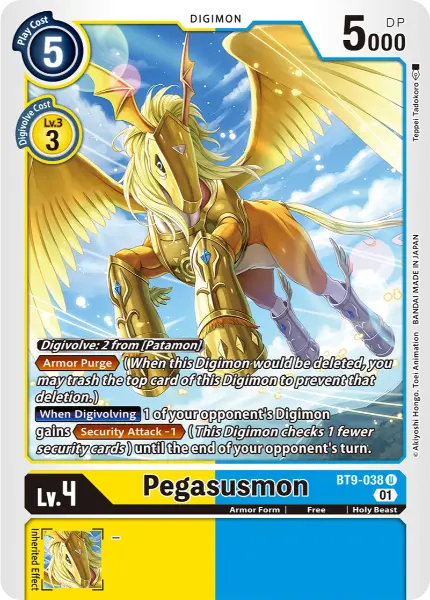 Digimon TCG Card 'BT9-038' 'Pegasusmon'