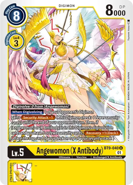 Digimon TCG Card 'BT9-040' 'Angewomon (X Antibody)'