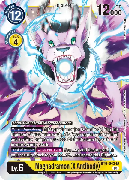 Digimon TCG Card BT9-043 Magnadramon (X Antibody)