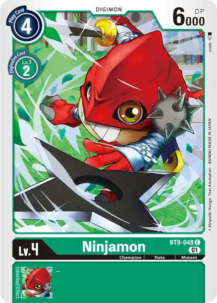 Digimon TCG Card BT9-048 Ninjamon