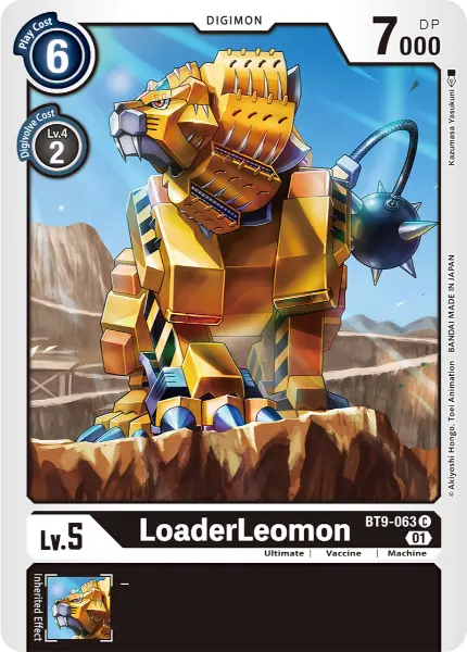 Digimon TCG Card BT9-063 LoaderLeomon