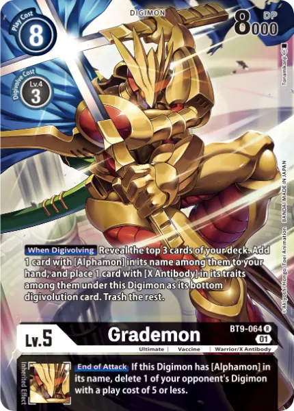 Digimon TCG Card BT9-064_P1 Grademon