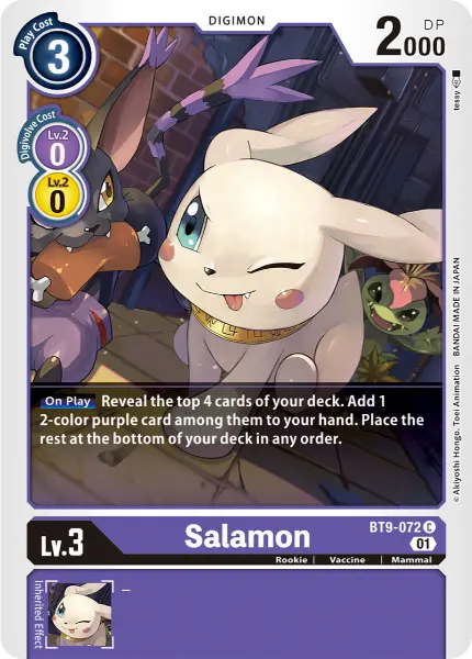 Digimon TCG Card 'BT9-072' 'Salamon'