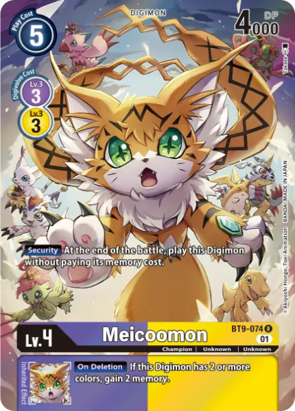 Digimon TCG Card 'BT9-074_P1' 'Meicoomon'