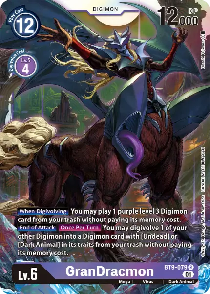 Digimon TCG Card BT9-079 GranDracmon