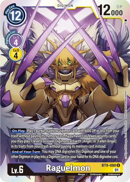 Digimon TCG Card BT9-080 Raguelmon