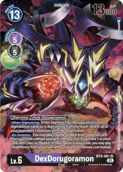 Digimon TCG Card BT9-081_P1 DexDorugoramon