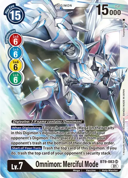 Digimon TCG Card 'BT9-083' 'Omnimon: Merciful Mode'