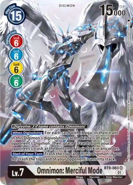 Digimon TCG Card BT9-083_P1 Omnimon: Merciful Mode