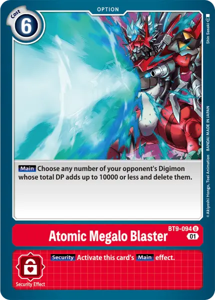 Digimon TCG Card 'BT9-094' 'Atomic Megalo Blaster'