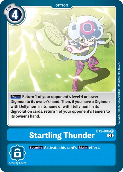 Digimon TCG Card 'BT9-096' 'Startling Thunder'