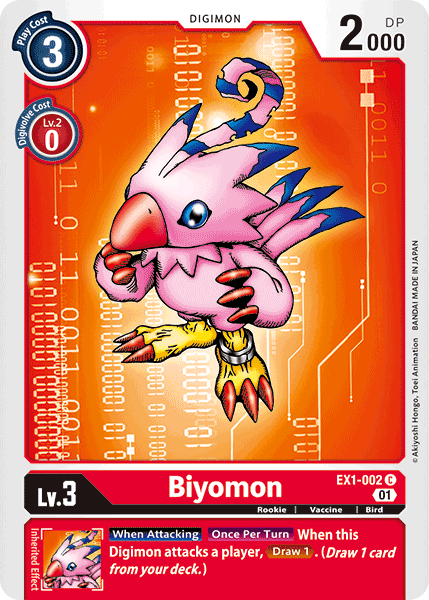 Digimon TCG Card 'EX1-002' 'Biyomon'