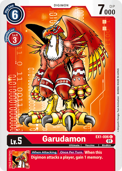 Digimon TCG Card EX1-006 Garudamon