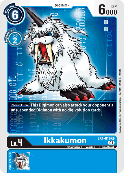 Digimon TCG Card EX1-016 Ikkakumon