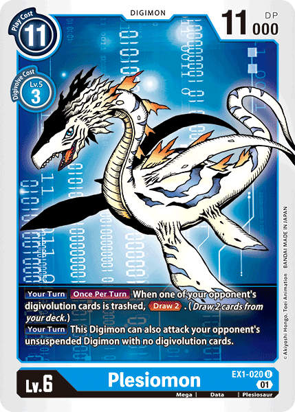 Digimon TCG Card 'EX1-020' 'Plesiomon'