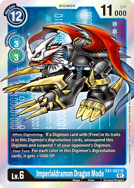 Digimon TCG Card EX1-022 Imperialdramon Dragon Mode