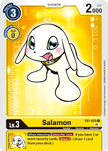 Digimon TCG Card 'EX1-025' 'Salamon'