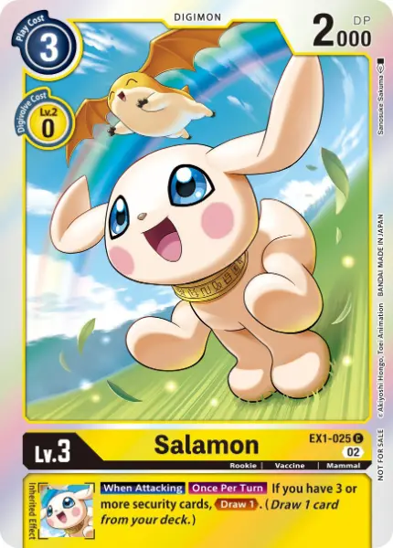 Digimon TCG Card 'EX1-025_P1' 'Salamon'