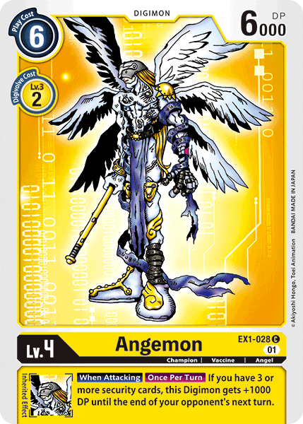 Digimon TCG Card 'EX1-028' 'Angemon'