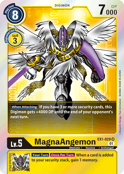 Digimon TCG Card EX1-029 MagnaAngemon