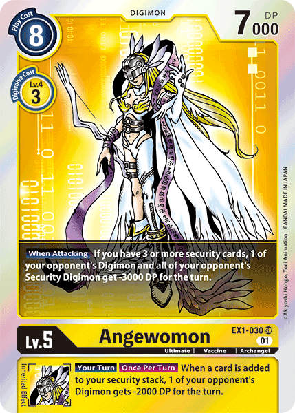 Digimon TCG Card EX1-030 Angewomon