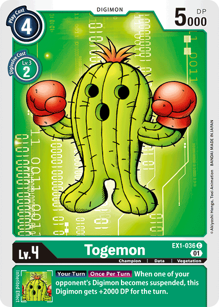 Digimon TCG Card EX1-036 Togemon