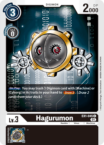 Digimon TCG Card EX1-045 Hagurumon