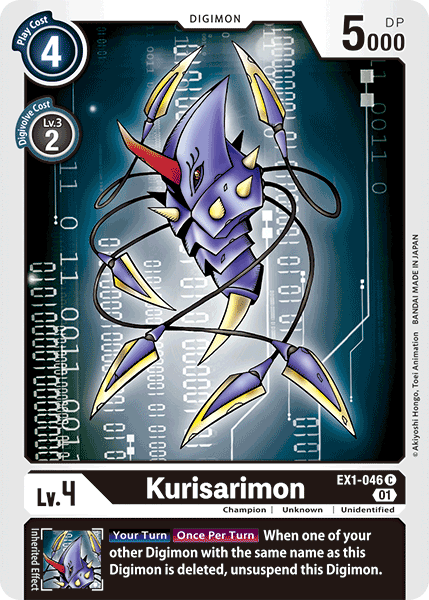 Digimon TCG Card EX1-046 Kurisarimon