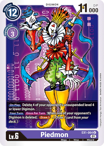 Digimon TCG Card EX1-064 Piedmon