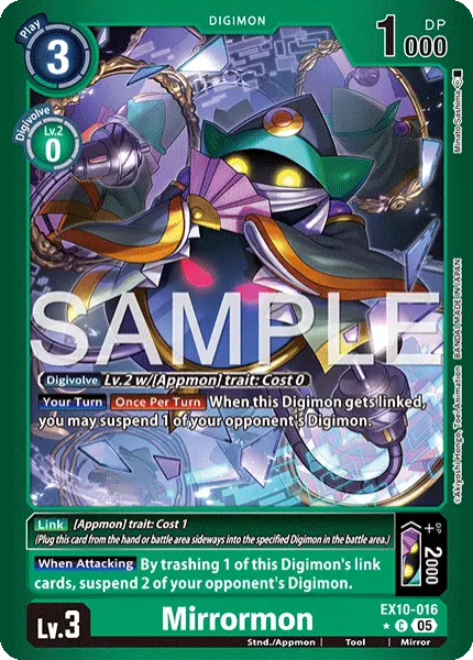 Digimon TCG Card EX10-016_P1 Mirrormon