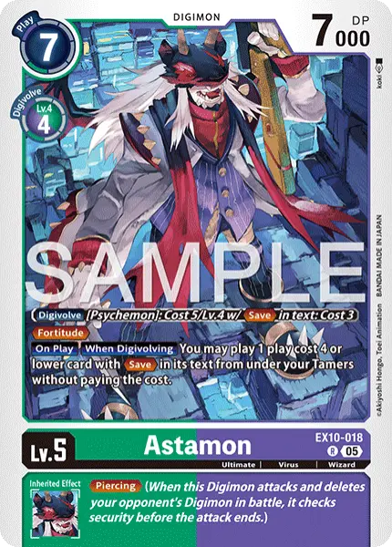 Digimon TCG Card 'EX10-018' 'Astamon'