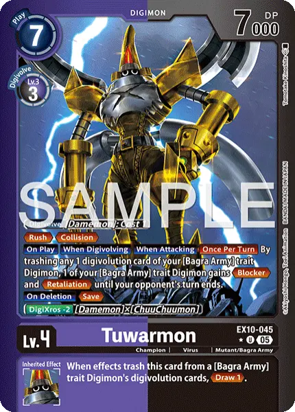 Digimon TCG Card 'EX10-045_P1' 'Tuwarmon'