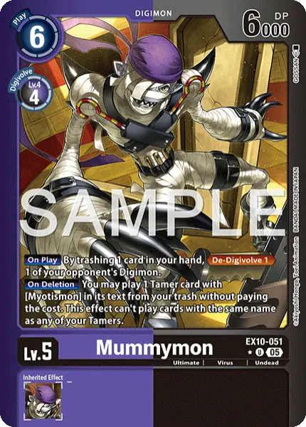 Digimon TCG Card EX10-051_P1 Mummymon