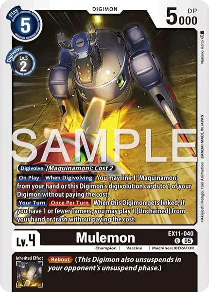 Digimon TCG Card 'EX11-040' 'Mulemon'