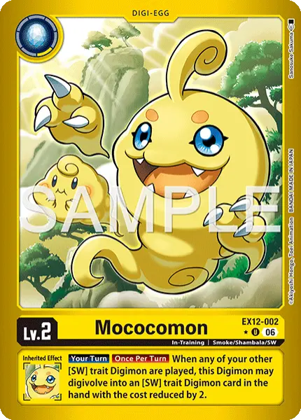 Digimon TCG Card 'EX12-002_P1' 'Mococomon'